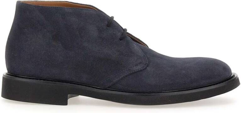 Doucal's Platte Schoenen voor Mannen Blue Heren