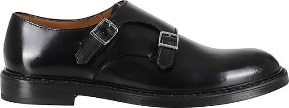 Doucal's Stijlvolle Double Buckle Horse Schoenen Black Heren