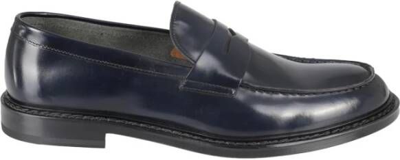 Doucal's Stijlvolle Penny Moc Horse Schoenen Blue Heren