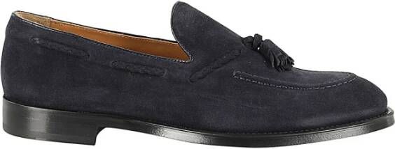 Doucal's Stijlvolle Tassel Moc Blue Heren