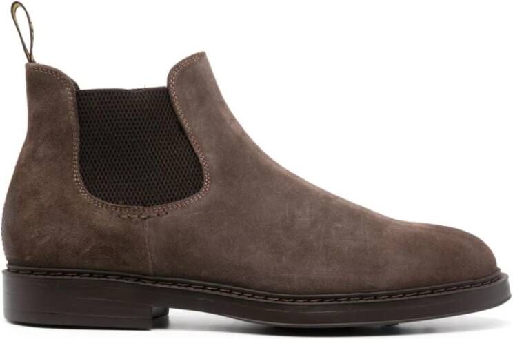 Doucal's Suede Chelsea Boots Brown Heren