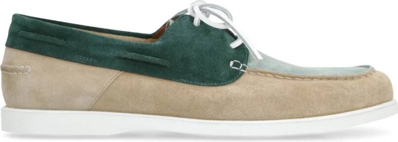 Doucal's Suède Loafers met Contrasterende Kleur Zool Multicolor Heren