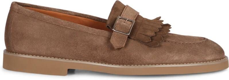 Doucal's Suede Monk-Strap Schoenen Beige Heren