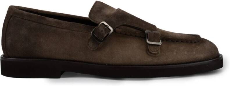 Doucal's Suède Slip-On Heren Loafers Brown Heren