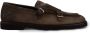 Doucal's Suède Slip-On Heren Loafers Brown Heren - Thumbnail 1