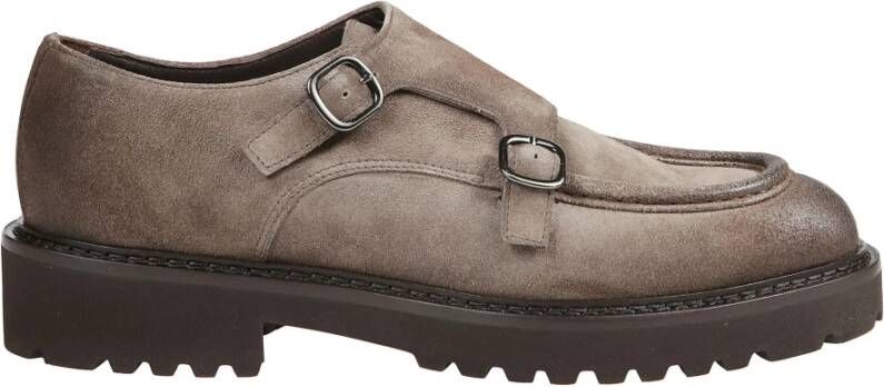 Doucal's Versierde Dubbele Gesp Commander Espresso Loafers Brown Heren