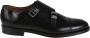 Doucal's Zwarte Leren Cap Toe Schoenen Black Heren - Thumbnail 1