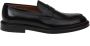 Doucal's Zwarte Leren Loafers Klassieke Stijl Black Heren - Thumbnail 1