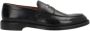 Doucal's Zwarte leren penny loaferschoenen Black Heren - Thumbnail 1