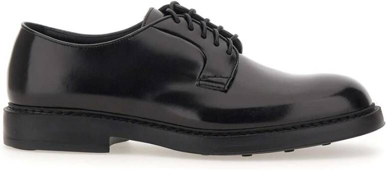 Doucal's Zwarte platte schoenen Black Heren