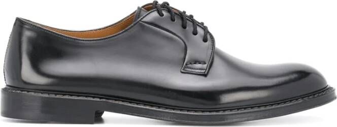 Doucal's Zwarte Veterschoenen Derby Horse Black Heren