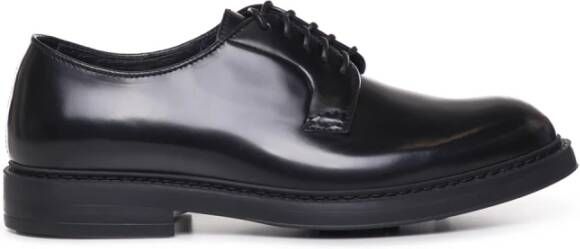 Doucal's Zwarte veterschoenen voor zakelijk gebruik Black Heren