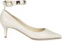 Douuod Woman Studded Enkelband Pumps White Dames - Thumbnail 1