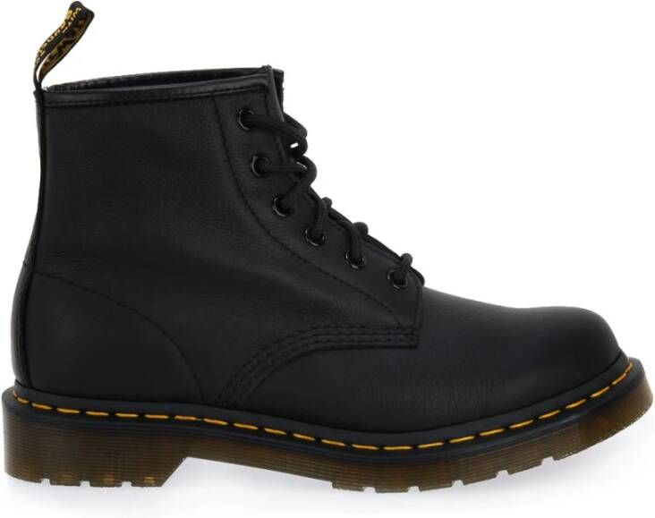 Dr. Martens 101 Zwarte Virginia Veterschoenen voor Dames Black Dames