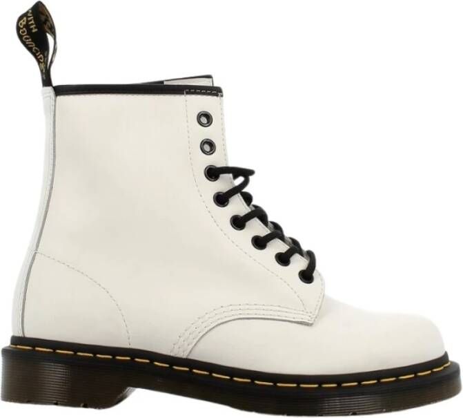 Dr. Martens 1460 Enkellaarzen van glad leer White Dames