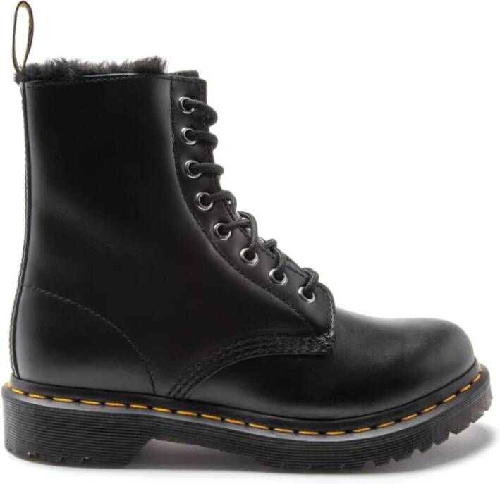 Dr Martens 1460 Serena Faux Fur Lined Boots Dr. Martens Zwart Dames