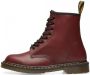 Dr Martens 1460 Glad leer Enkellaarzen Dr. Martens Rood - Thumbnail 4