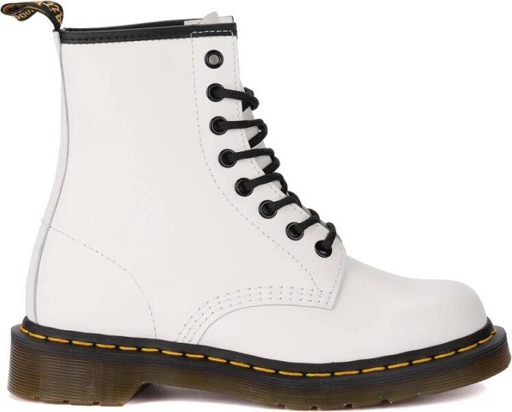 Dr. Martens Anfibio 1460 Smooth Leren Laarzen White Dames