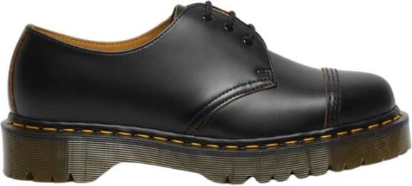 Dr. Martens 1461 Bex Toe Cap Quilon Made In England Zwart Black Heren