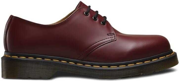 Dr. Martens 1461 Gladleren Schoen Red Dames