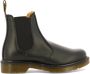 Dr. Martens Zwarte Leren Laarzen met Elastische Inzetstukken Black - Thumbnail 1