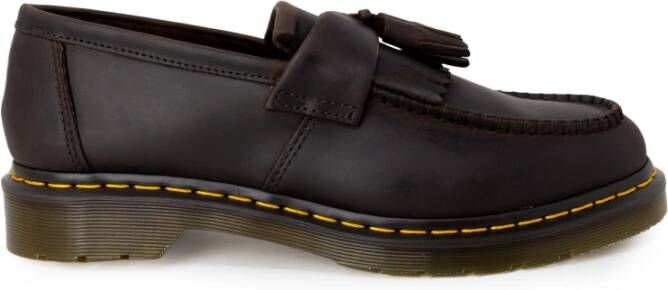 Dr. Martens Kenmerkende Stijl: Adrian Leren Loafers met Kwastjes Brown Heren