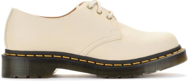 Dr. Martens Beige Leren Veterschoenen Beige Dames