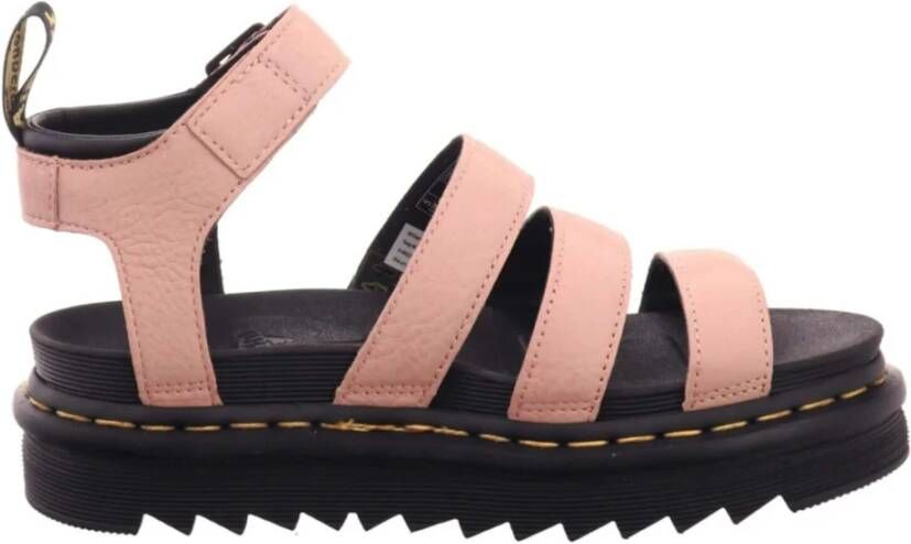 Dr. Martens Roze sandalen voor dames met gesp strik Pink Dames