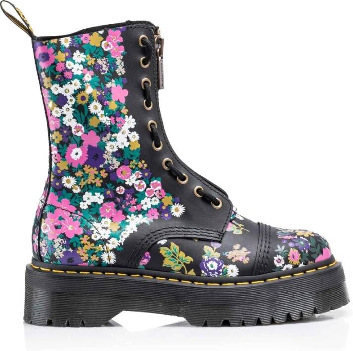 Dr. Martens Bloemig hoog model leren schoenen Multicolor Dames