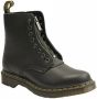 Dr Martens Dr. martens 1460 Pascal Front Zip Dames Veterboots Mat Zwart - Thumbnail 2