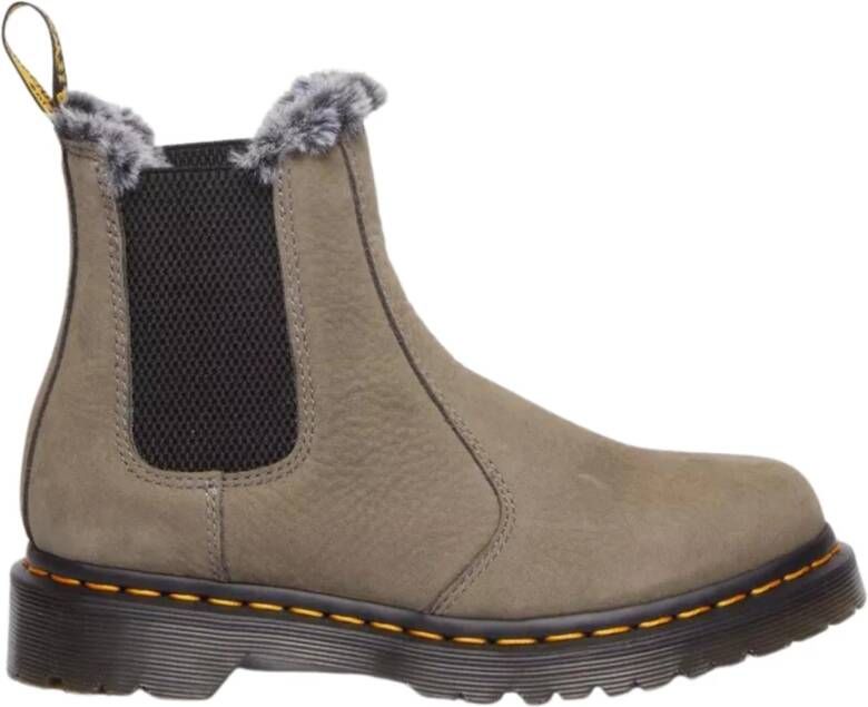 Dr. Martens Women's 2976 Leonore Milled Nubuck WP Winterschoenen olijfgroen