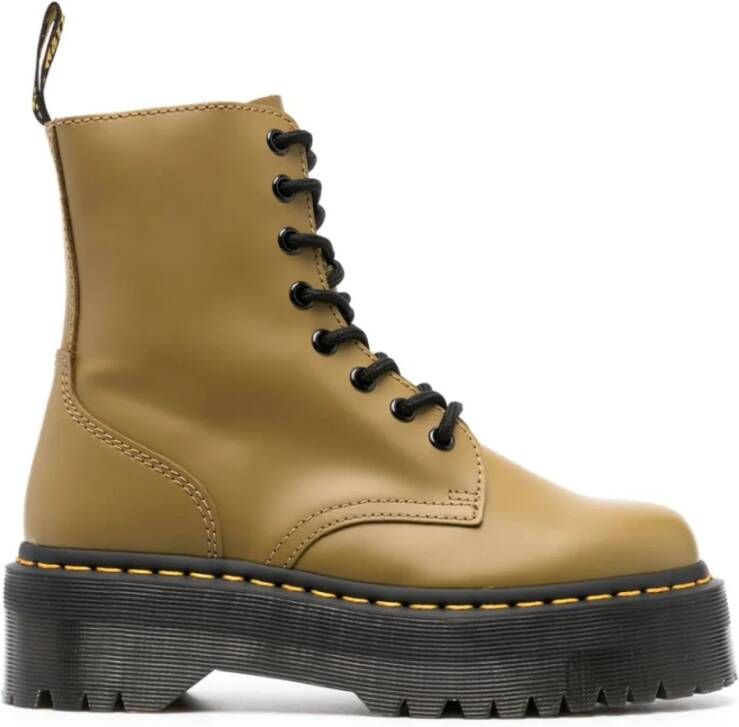 Dr. Martens Combat Boots Antique Olive Leer Green Dames