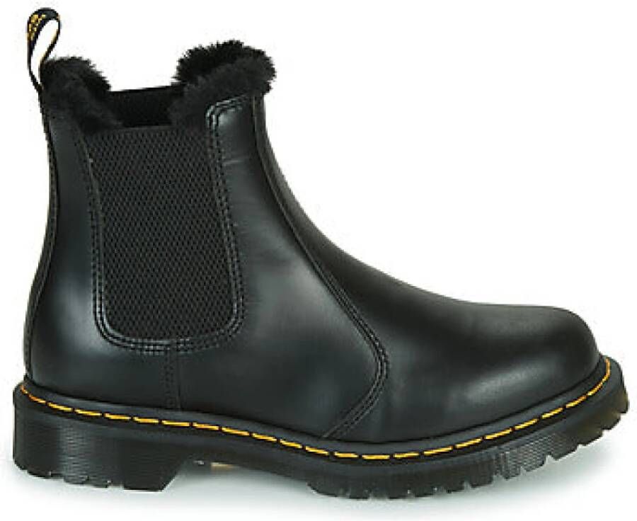 Dr. Martens Dames Leren Laarzen Zwart Leonore Black Dames