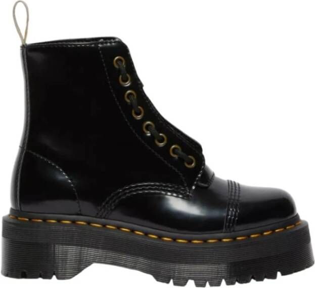 Dr. Martens Dames Vegan Plateau Enkellaars Zwart Dames