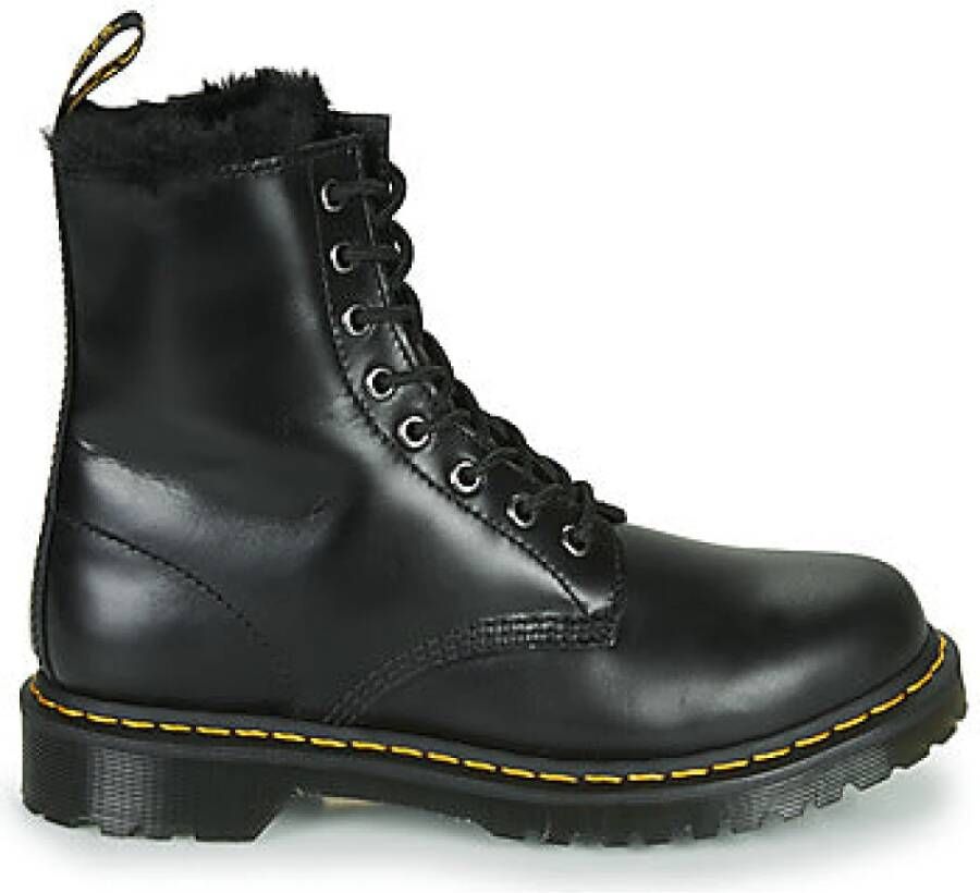 Dr Martens 1460 Serena Faux Fur Lined Boots Dr. Martens Zwart Dames