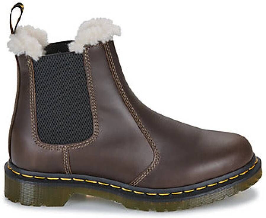 Dr. Martens Donker Khaki Orleans Bruine Enkellaarzen Brown Dames