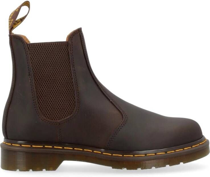 Dr. Martens Donkerbruine Crazy Horse Leren Laarzen Brown Heren