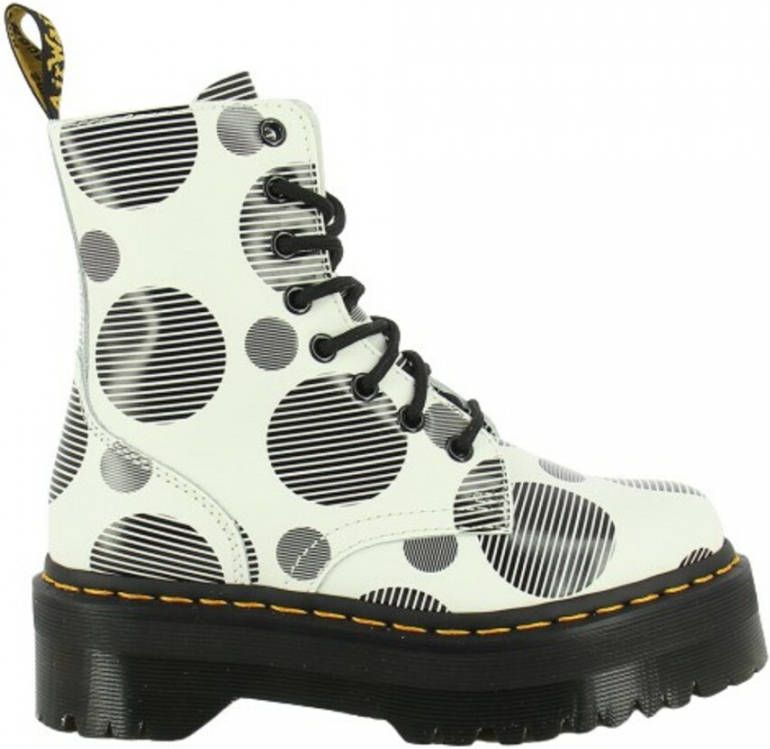 Dr Martens Jadon Polka Dot Smooth Leather Platform Boots