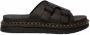 Dr. Martens Zwarte Leren Sandalen met Quad-zool Black Heren - Thumbnail 1