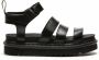 Dr. Martens Zwarte Leren Sandalen met Verstelbare Enkelband Black Dames - Thumbnail 1