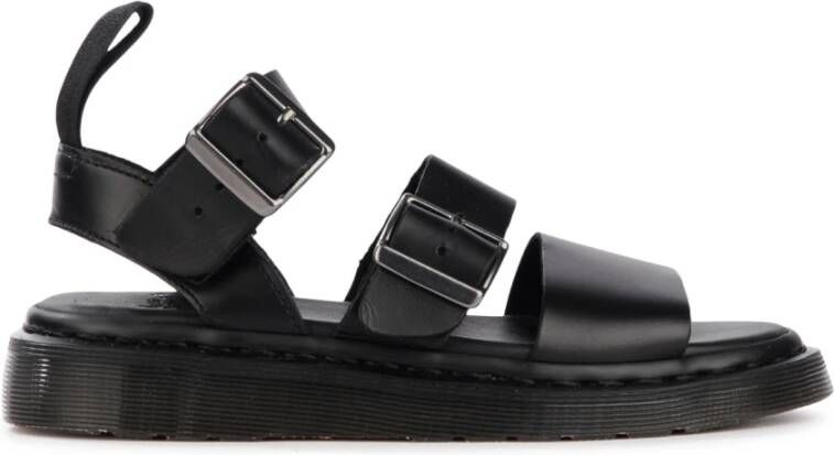 Dr Martens Gryphon sandals in brando leather with straps Dr. Martens Zwart