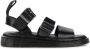 Dr. Martens Zwarte Leren Platte Sandalen Gryphon Brando Black - Thumbnail 1