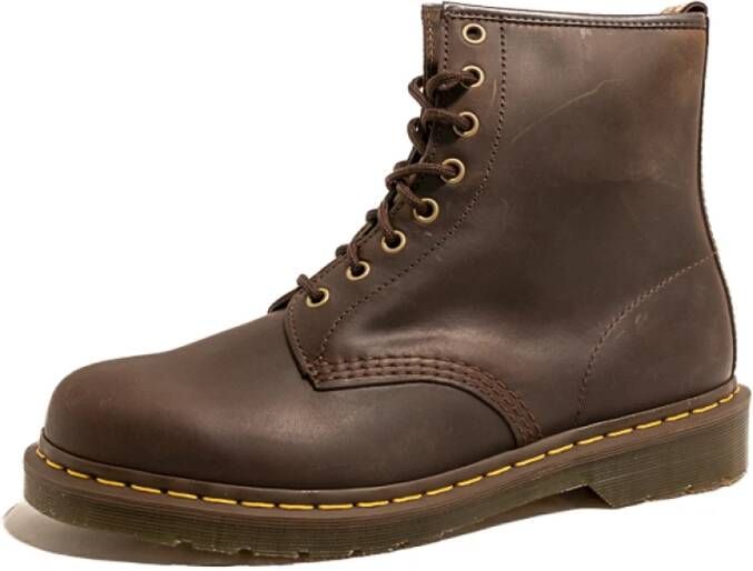 Dr. Martens Heren 1460 Donkerbruine Crazy Aw23 Schoenen Brown Heren