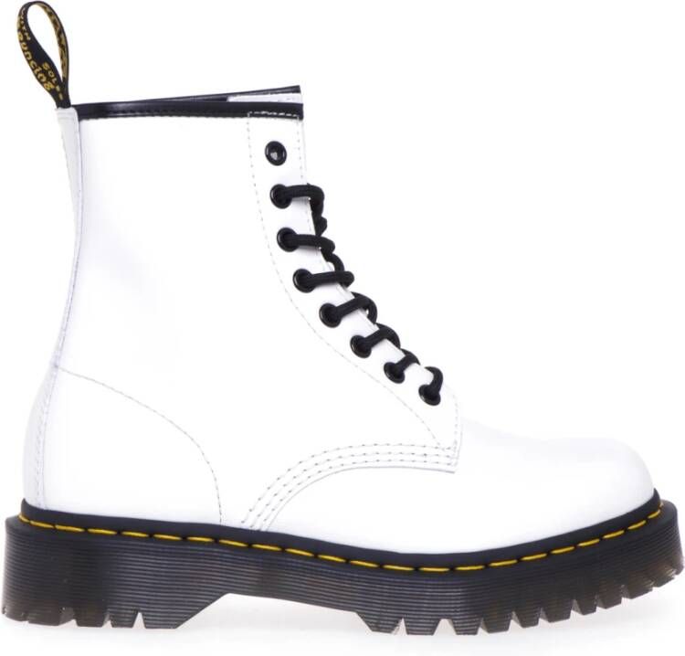 Dr. Martens Hoge laarzen met zijdezachte hakken White Dames