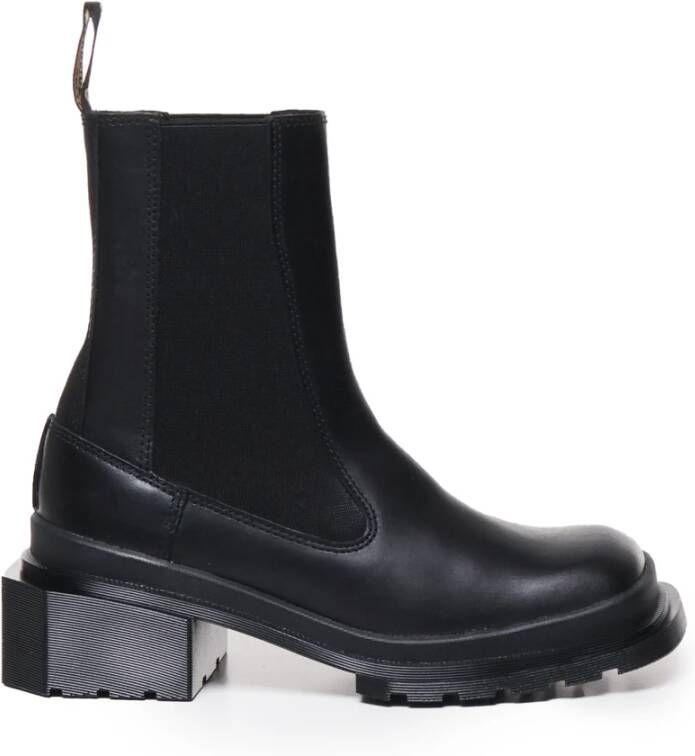 Dr. Martens Iconische Zwarte Vierkante Laarzen Black Dames