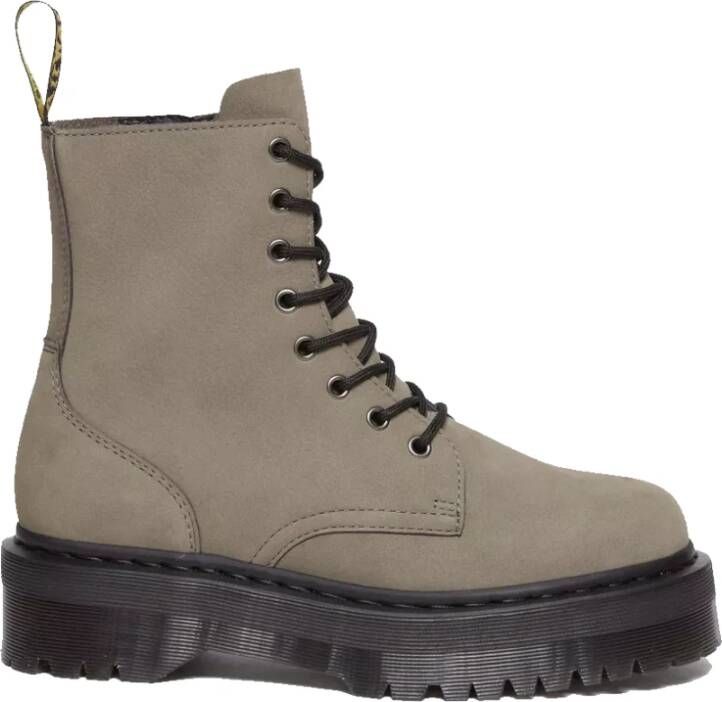 Dr. Martens Jadon Milled Nubuck Grijze Laarzen Gray Dames