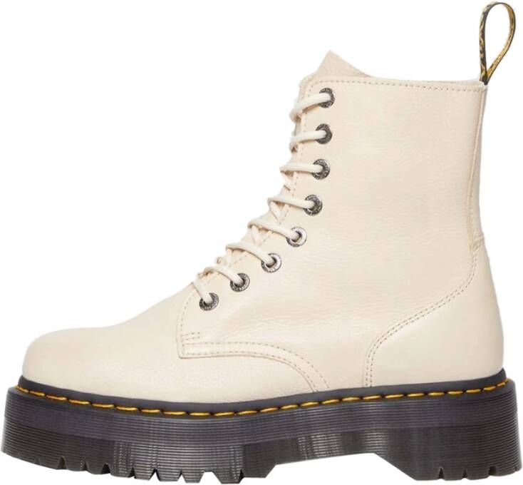 Dr. Martens Jadon Platformlaarzen Beige Dames