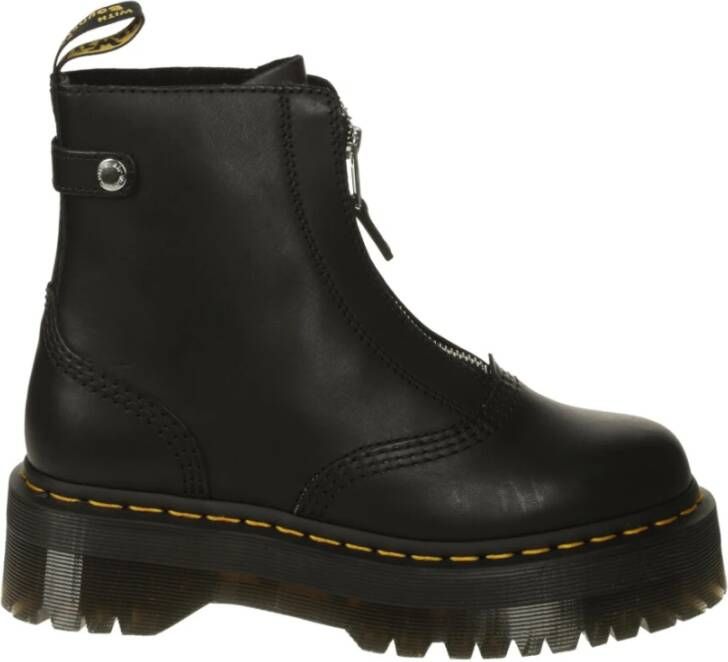 Dr. Martens Jetta Zipped Platform Boots Black Dames