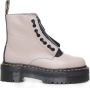 Dr. Martens Zwarte dameslaarzen met verwijderbare rits en gele stiksels Beige Dames - Thumbnail 3