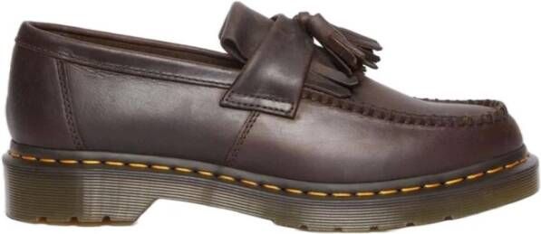 Dr. Martens Kenmerkende Stijl: Adrian Leren Loafers met Kwastjes Brown Heren